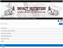 Tablet Screenshot of impactnutrition315.com
